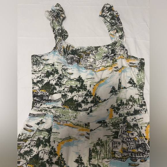 Francine Toile Print Cropped Jumpsuit by Sugarlips - Picture 4 of 5